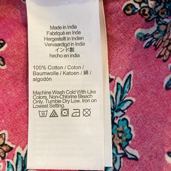 J. Crew Floral Button Down Shirt - Pink and Blue - Picture 4 of 5